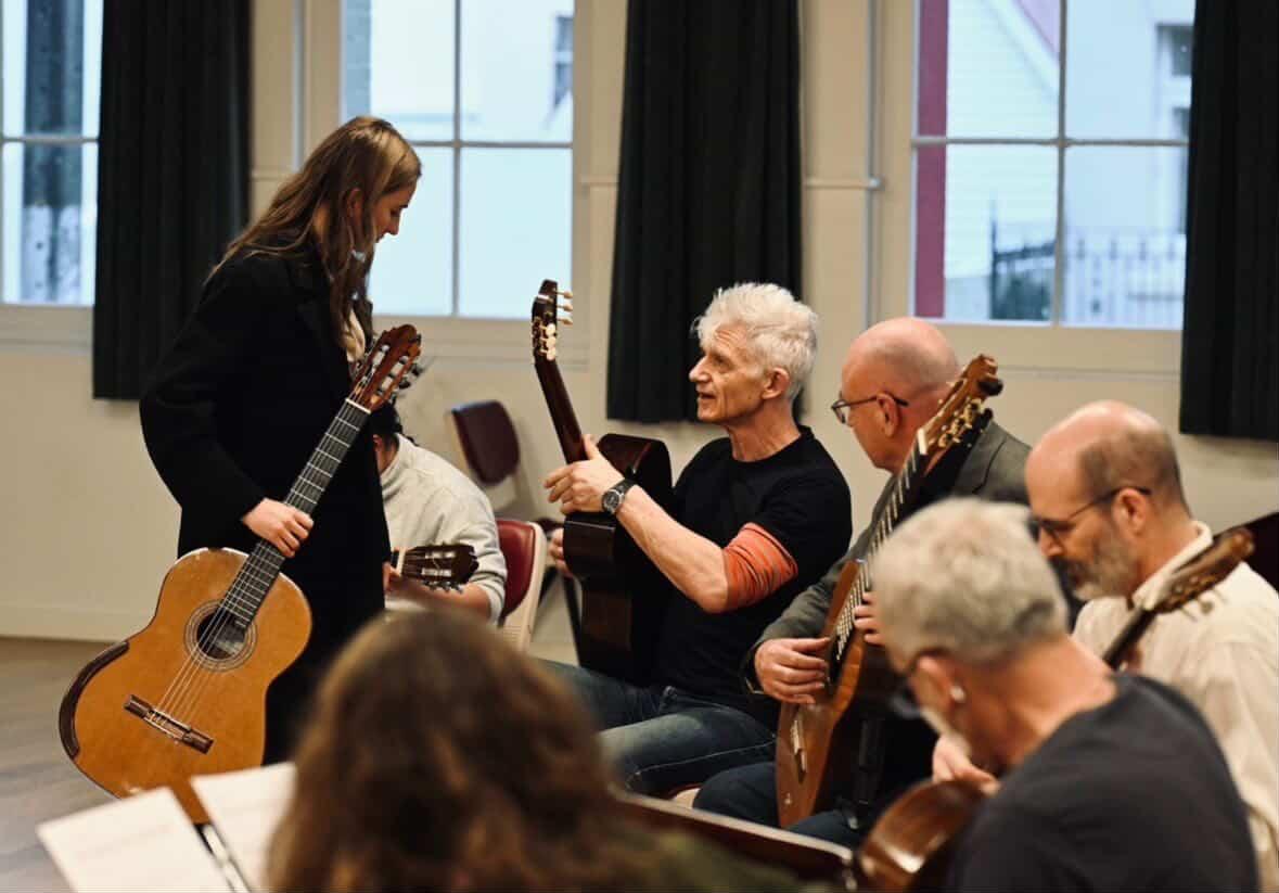 Lora at guitar masterclass